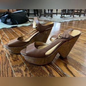 Michael Kors leather sandals (platforms)